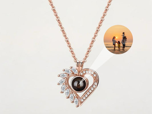 Colier Personalizat "Winged Heart"