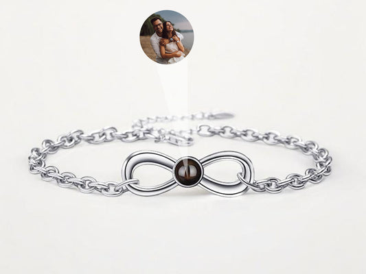 Bratara Personalizata " Silver Infinite"