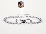 Bratara Personalizata " Silver Infinite"