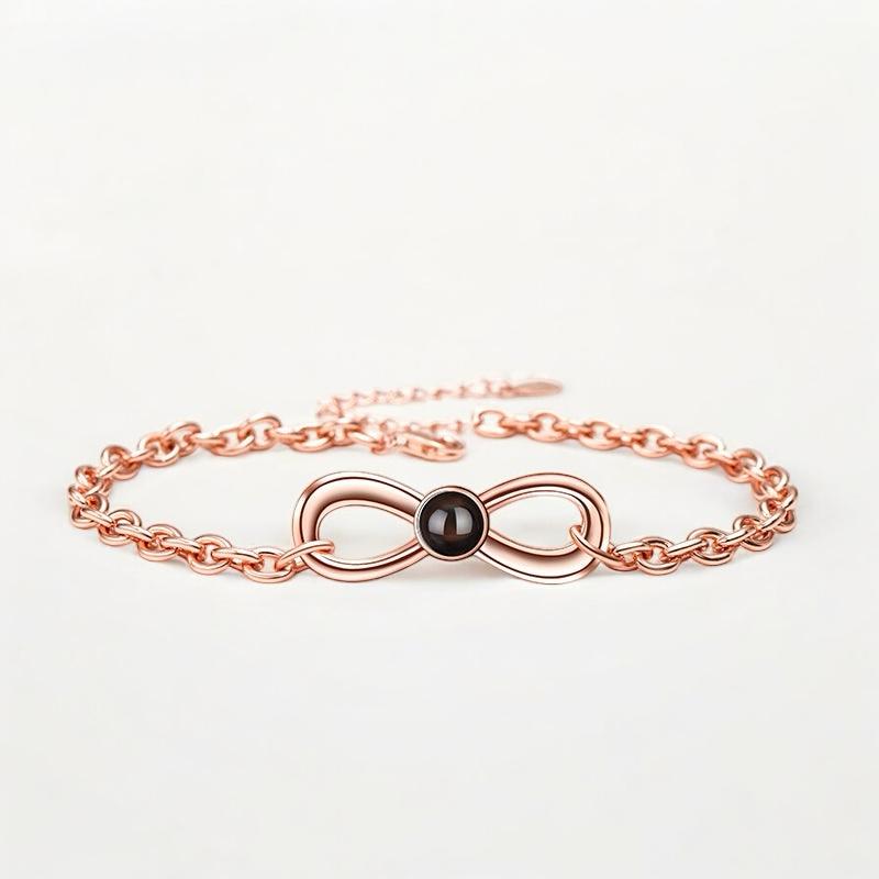 Bratara Personalizata " Silver Infinite"