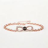 Bratara Personalizata " Silver Infinite"