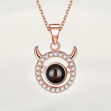 Colier cu pandantiv zodiacal Taur